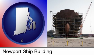 a ship building project at a Polish shipyard in Newport, RI