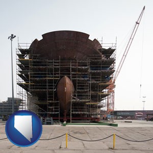 a ship building project at a Polish shipyard - with Nevada icon