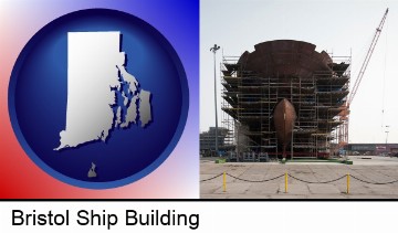 a ship building project at a Polish shipyard in Bristol, RI