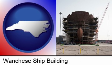 a ship building project at a Polish shipyard in Wanchese, NC